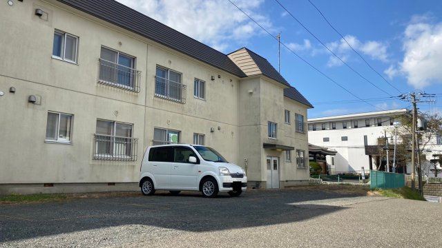 米町夕日館の駐車場