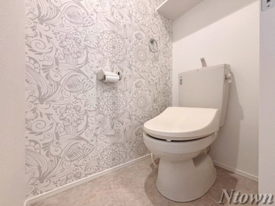 【トイレ】 | ハーモニーテラスK | 落ち着いた色調のトイレです