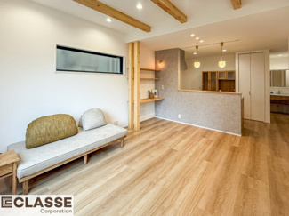 【居間・リビング】 | 宇治市宇治矢落　新築戸建 | ナチュラルな温かみのある内観です。