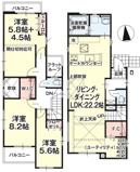 郡山市静西1丁目新築一戸建て4棟の画像