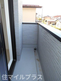 【バルコニー】 | 郡山市静西1丁目新築一戸建て4棟 | お洗濯にも便利なバルコニー付き