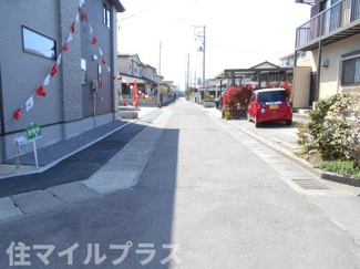 【前面道路含む現地写真】 | 郡山市静西1丁目新築一戸建て4棟 | 前面道路含む現地写真です