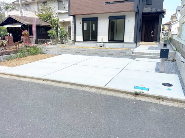 守谷市薬師台7丁目　新築戸建て　1号棟の駐車場|カースペースは2台お停めいただけます♪