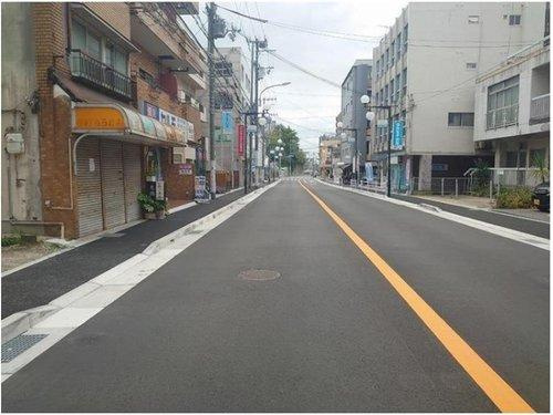 神戸市垂水区霞ヶ丘　売り土地の前面道路含む現地写真
