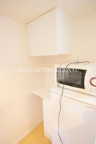 レオネクスト舞浜Ⅱの設備|冷蔵庫＆電子レンジが標準装備されております(^^)/