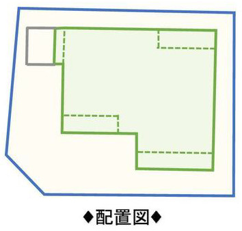 秦野市堀西　中古戸建の区画図