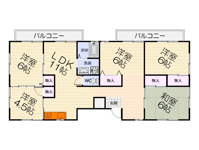 新緑のショコラティエの間取り