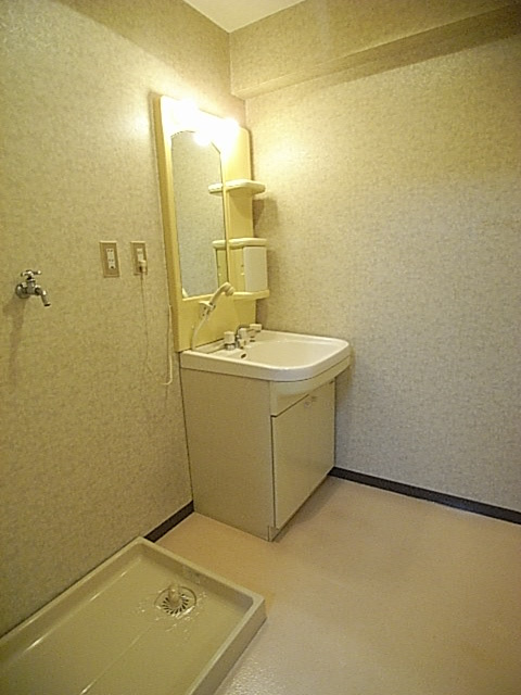 協栄マンションOYAMAの洗面所