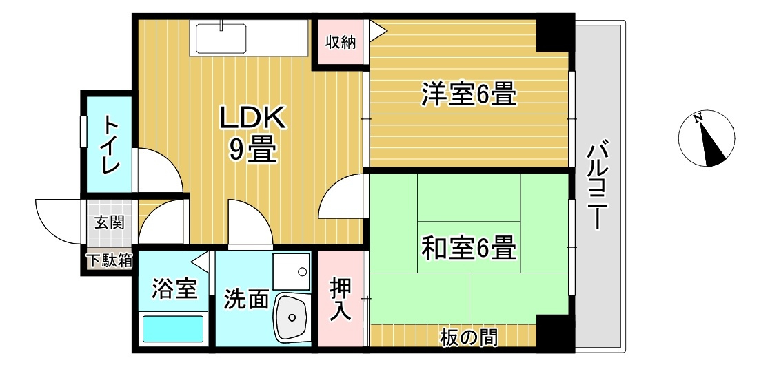 協栄マンションOYAMAの間取り