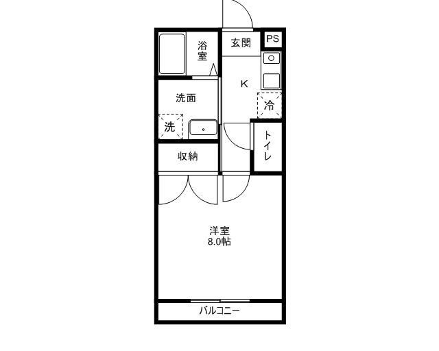 ERコーポの間取り