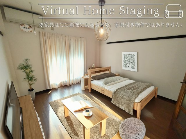 ERコーポの居間・リビング|洋室の家具配置イメージ