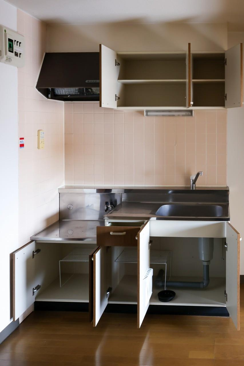 ラ・セゾン城北のキッチン|キッチン収納