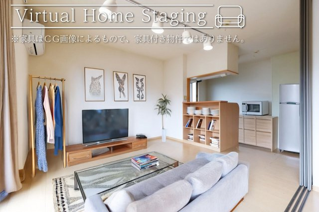 アムールレジデンスの居間・リビング|リビング家具配置イメージ