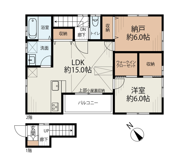 新開1丁目の間取り|2F