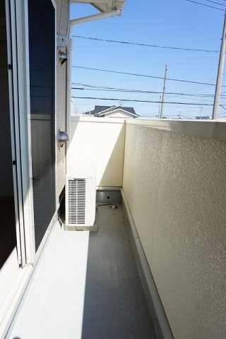 ジュネス　Ａのバルコニー|陽当たり良好なバルコニーです