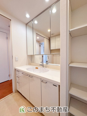 【独立洗面台】 | サーパス簗瀬西通り | シャンプードレッサーで朝の身支度♪伸びるホースでお掃除も簡単清潔です！