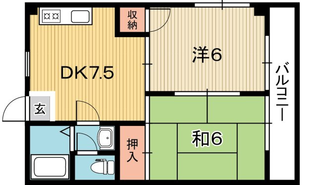 センターハウスはりまやの間取り