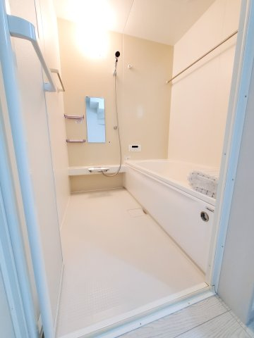 八潮市　　八條　新築戸建　全1棟の浴室|施工例です