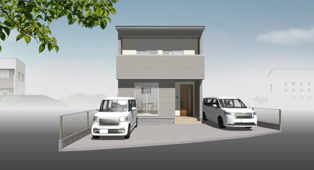 【外観パース】 | 高知市石立町/全8区画 | ８号地