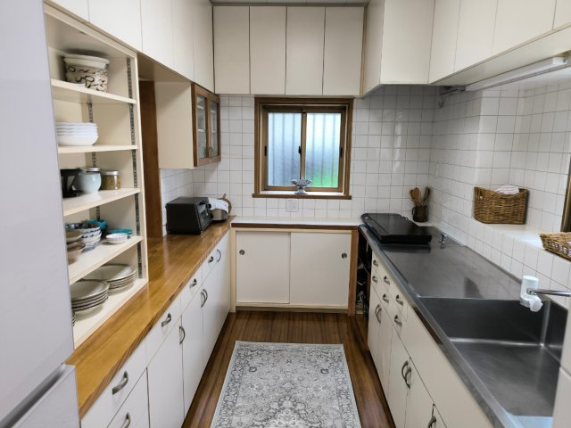 海見え！宮大工が手掛けた海を望む和風建築戸建の内装|勝手口