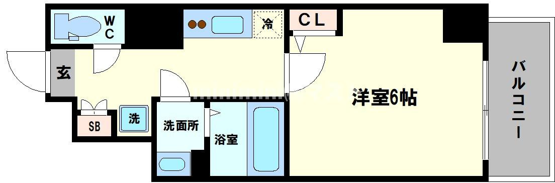 エグゼ阿倍野の間取り