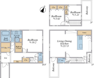 【間取り】 | ご自宅から現地まで、当社スタッフがお車にて、「お迎え・お送り」をしております。ぜひお気軽にお問い合わせくださいませ♪