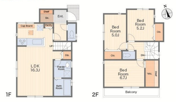 藤沢市白旗１丁目　新築戸建　全５棟４号棟