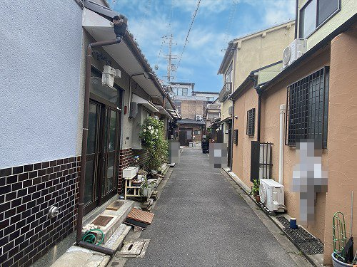 上京区真盛町中古戸建の前面道路含む現地写真