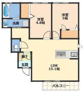 【間取り】 | ルミエール重根
