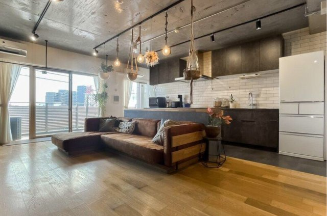 オーベル柏の葉ヒルズ四番館の居間・リビング