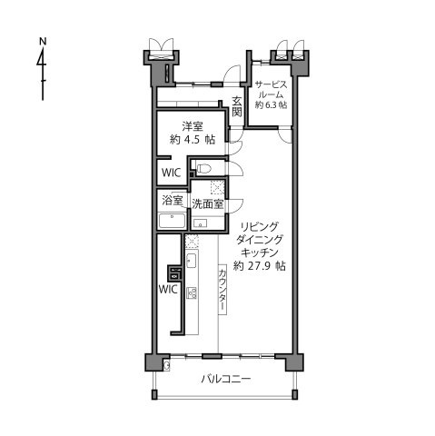 オーベル柏の葉ヒルズ四番館の間取り