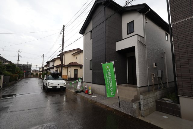 《仲介手数料無料》蓮田市桜台２丁目15-3(全1戸)新築一戸建てリガーレの外観|撮影日 2025年9月18日 15:10 雨