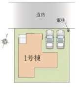 《仲介手数料無料》蓮田市桜台２丁目15-3(全1戸)新築一戸建てリガーレの区画図