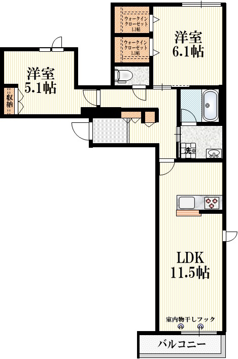 Ｕｒｂａｎ　Ｔｒａｉｌ　荻窪の間取り|★南向き★
