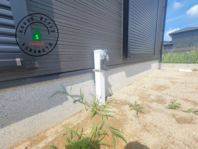 菊池市泗水町吉富第2-4棟（4号棟）のバルコニー|将来的にウッドデッキなど施工して、素敵なバルコニースペースを活用できます。