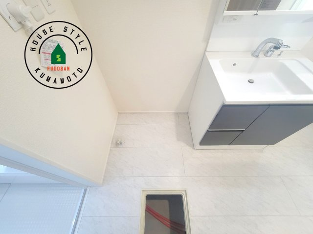 菊池市泗水町吉富第2-4棟（4号棟）のランドリースペース|ランドリースペースとなります。広々して有効的にご使用できます。 