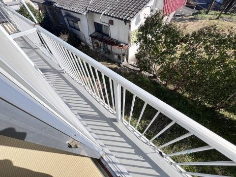 コーポふじのバルコニー