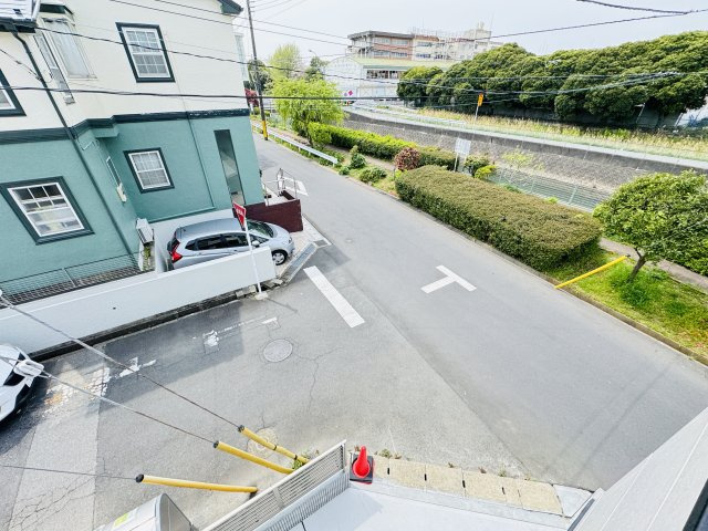 松戸市西馬橋４丁目新築戸建【旭町小学校：3分】の展望|バルコニーより道路側眺望