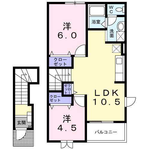 ヴィラ星の宮の間取り