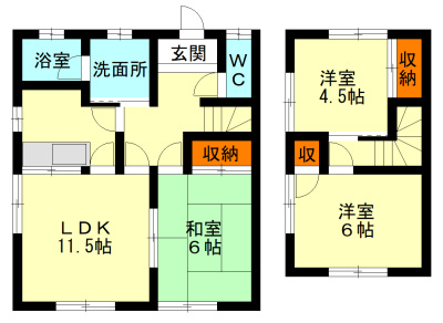 泉マンションBの間取り