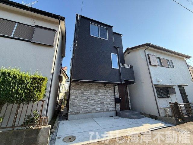 茅ヶ崎市浜之郷　新築戸建　の前面道路含む現地写真|現地外観
