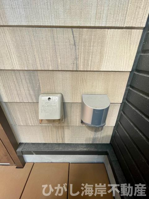 平塚市龍城ケ丘　新築戸建　全３棟の庭|EV車充電設備