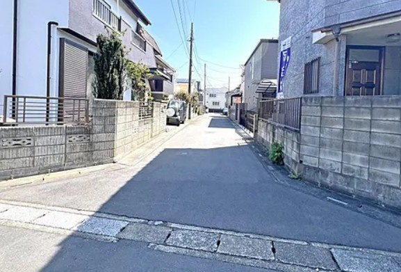 【土地】鶴ヶ島市五味ヶ谷売地の前面道路含む現地写真|前面道路含む現地写真です