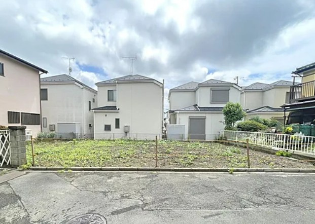 【土地】鶴ヶ島市下新田建築条件無し売地の外観|更地です♪