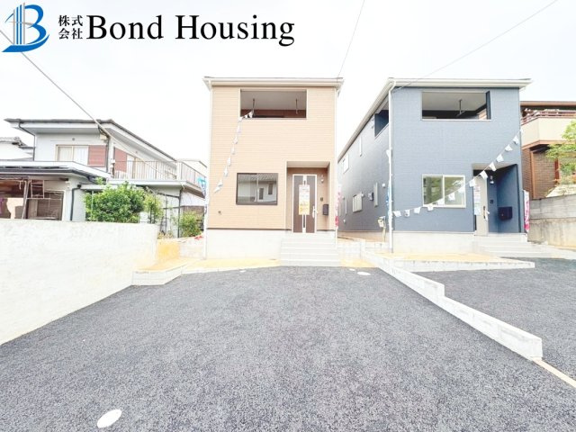 「SAFE365」「お車並列2台可」大久保町高丘　第1　全2棟1号棟の駐車場