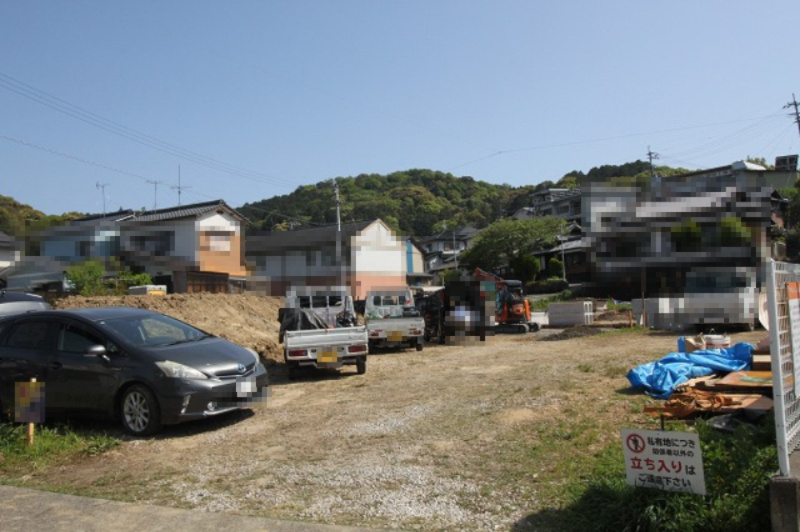 大津甲　建築条件なし　売土地　4号地　（全6区画）の外観|造成中