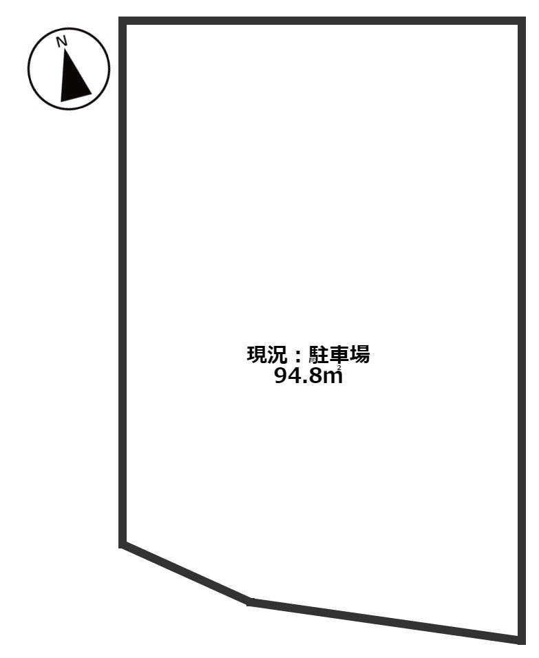 城が山２丁目売地の土地図
