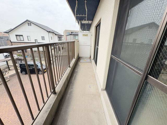 レジデンス栄Ⅱのバルコニー|広々としたバルコニーです