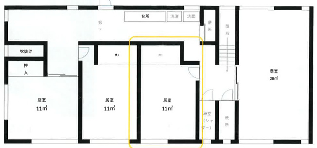 【間取り】 | 岡崎邸貸家2