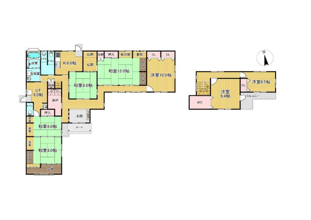 中古戸建　上田市塩川の間取り